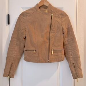 Michael Kors Suede Moto Jacket